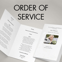 Order of Service from £1.00/booklet